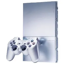 console sony playstation 2 ps2 slim silver