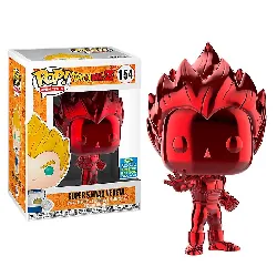 figurine pop dragon ball z n° 154 - super saiyan vegeta (red chrome excl 2019)