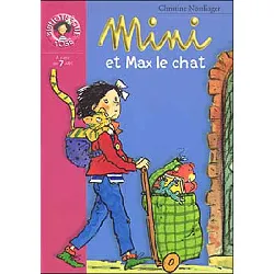 livre bibliothèque rose - mini et max le chat