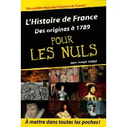 livre l'histoire de france des origines 1789 pour les nuls