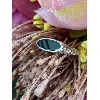 1900807 bague agate noire forme ovale allongée