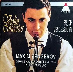 cd bruch*, mendelssohn* maxim vengerov, gewandhausorchester leipzig, kurt masur violin concertos (1998, cd)