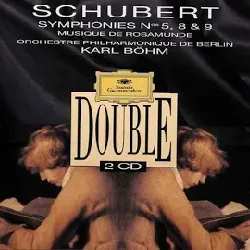 cd schubert, orchestre philhamonique de berlin, karl böhm symphonies nos 5, 8  9 musique rosamunde