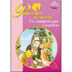 livre bibliothèque rose - princesses à cheval , un champion pour cendrillon