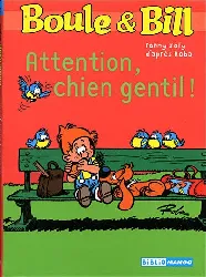 livre boule et bill attention, chien gentil