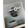 bague or blanc diamant solitaire env 0,25ct or 750 millième (18 ct) 3,21g