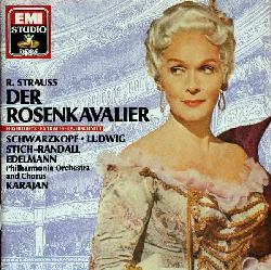 cd r. strauss*, schwarzkopf*, ludwig*, stich-randall*, edelmann*, philharmonia orchestra and chorus*, herbert von karajan der rose