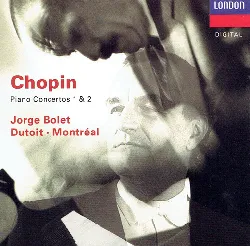 cd chopin* jorge bolet dutoit* montréal* piano concertos 1  2 (1990, cd)