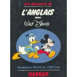 livre a la decouverte de l'anglais avec walt disney