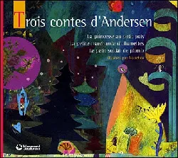 livre trois contes d'andersen la princesse au petit pois petite marchande