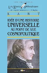 livre idée d'une histoire universelle au point de vue cosmopolitique