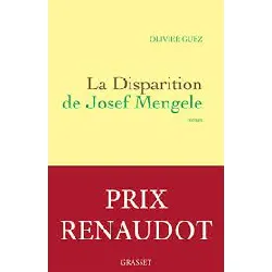 livre la disparition de josef mengele