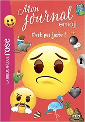 livre mon journal emoji tome 4 - c'est pas juste !