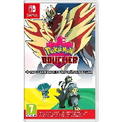 jeu switch pokémon bouclier + pass d'extension