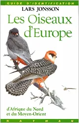 livre les oiseaux d'europe, d'afrique du nord et du moyen - orient