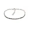 87195018 bracelet argent rhodie ligne oxydes noirs argent 925 millième (22 ct) 4,14g