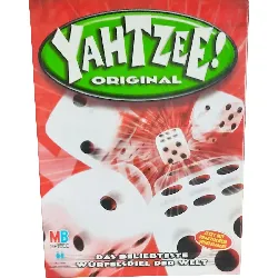 jeu de société mb yahtzee ! classique avec une piste de jeu