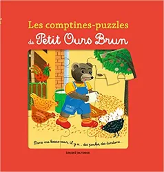 livre les comptines - puzzles de petit ours brun