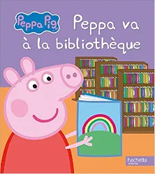 livre peppa pig - peppa va à la bibliothèque