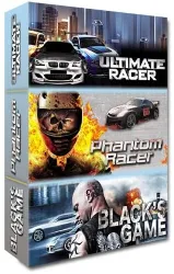 dvd coffret voitures : ultimate racer + black's game + phantom racer