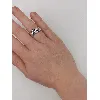 bague en argent avec des oxydes violets argent 925 millième (22 ct) 4,75 g