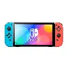 console nintendo switch (modèle oled) avec manettes joy - con bleu néon/rouge néon