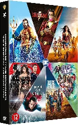 dvd dc universe - l'intégrale des 6 films : justice league + wonder woman + suicide squad + batman v superman : l'aube de la justi