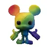 figurine funko! pop - disney : it gets better project n°01 - mickey mouse - arc-en-ciel (56580)