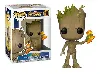 figurine funko! pop - marvel - avengers infinity war s2 - groot with stormbreaker 10 cm - 416