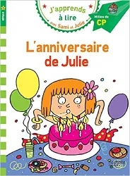 livre sami et julie:  l'anniversaire de julie