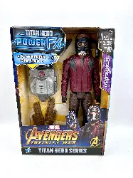 marvel avengers infinity war - figurine titan power fx – star lord et power pack - 30 cm - parle en français - jouet avengers