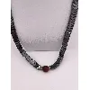 collier avec boule marron et oxydes