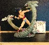 dc select wonder woman fighting 3 headed hydra battle 11" 2004