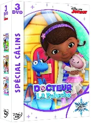 dvd docteur la peluche - coffret : des bisous qui soignent tout + c'est l'heure de l'examen + un câlin et tout va bien - pack