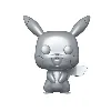 figurine funko! pop - pokémon s5 - pikachu argent/métallique - 25 cm - 353