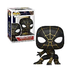 figurine funko! pop - spider-man: no way home - spider-man (black & gold suit) 9 cm - 911