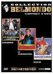 dvd belmondo - coffret - le marginal + le professionnel + hold - up