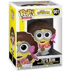 figurine funko! pop - minions ii - seventies bob - 9 cm - 901