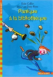 livre panique à la bibliothèque