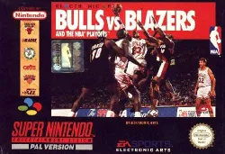 console nintendo bulls vs blazers and the nba playoffs snes super nintendo