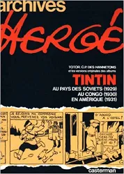 livre archives hergé 1 - tintin