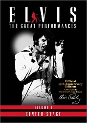 dvd elvis presley - elvis, the great performances - volume 1 - center stage