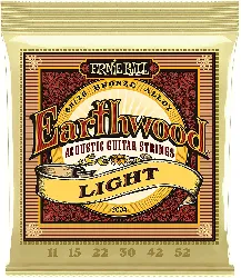 ernie ball earthwood light 80/20 bronze cordes de guitare acoustique - calibre 11 - 52