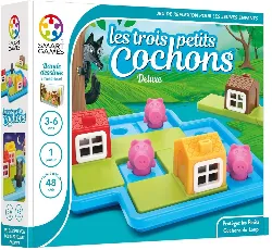 jeu de société - les 3 petits cochons - jeu de réflexion de logique et d'observation