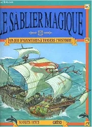 livre le sablier magique - un jeu d'aventures à travers l'histoire