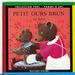 livre petit ours brun se lave