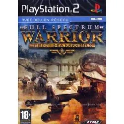 jeu ps2 full spectrum warrior : ten hammers ps2