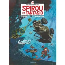 livre les aventures de spirou et fantasio tome 55 - la colère du marsupilami