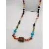 collier avec pierres dures  multicolores