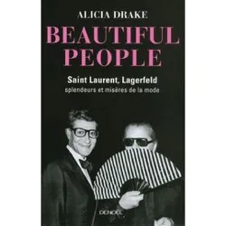 livre beautiful people - saint laurent, lagerfeld : splendeurs et misères de la mode